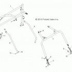 R12VH76AB/AD/AF/AH/AI/AJ/AM/EAB/EAS RZR 800 EFI/EPS Шасси, каркас кабины и боковые стержни