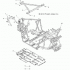 R12VH76AB/AD/AF/AH/AI/AJ/AM/EAB/EAS RZR 800 EFI/EPS Шасси, основная рама и пластина скольжения