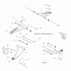 R12VH76AB/AD/AF/AH/AI/AJ/AM/EAB/EAS RZR 800 EFI/EPS Suspension, front control arms