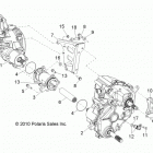 R12VH76AB/AD/AF/AH/AI/AJ/AM/EAB/EAS RZR 800 EFI/EPS Drive train, gearcase, carrier mounting