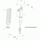 R12VH76AB/AD/AF/AH/AI/AJ/AM/EAB/EAS RZR 800 EFI/EPS Suspension, front shock mounting