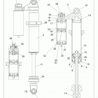 R12VH76AB/AD/AF/AH/AI/AJ/AM/EAB/EAS RZR 800 EFI/EPS Задний аммортизатор 1