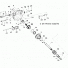R12VH76AB/AD/AF/AH/AI/AJ/AM/EAB/EAS RZR 800 EFI/EPS Drive train, main gearcase internals 2
