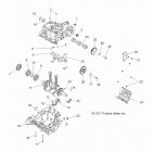 R12XE7EFX RZR 4 800 EFI EPS INTL Engine, crankcase and crankshaft