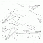 R12XE7EFX RZR 4 800 EFI EPS INTL Suspension, front control arms