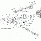 R12XE7EFX RZR 4 800 EFI EPS INTL Drive train, gearcase, differential, internal components