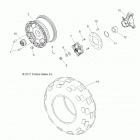 R12XE7EFX RZR 4 800 EFI EPS INTL Колесо заднее