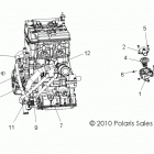 R12XT87AA/9EAS RZR 4 XP 900 Охолождение двигателя,термостат и байпас