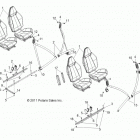 R12XT87AA/9EAS RZR 4 XP 900 Body, seat mounting and belts