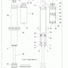 R12XT87AA/9EAS RZR 4 XP 900 Suspension, front shock (7043777)