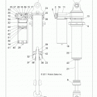 R12XT87AA/9EAS RZR 4 XP 900 Suspension, rear shock (7043776)