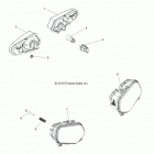 R11JH87AA/AD RZR XP 900 Электрические, фары, задние фары и лампочки
