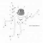 R11JH87AA/AD RZR XP 900 Engine, oil tank and lines