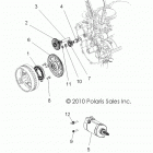 R11JH87AA/AD RZR XP 900 Engine, starter and drive