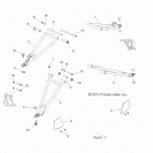 R11JH87AA/AD RZR XP 900 Suspension, front control arms