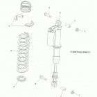 R11VM76FX RZR  S EPS INTL Suspension, front shock mounting