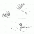 R11XH76AW/AZ/XY76AA RZR 4/EPS RGE Электрические, фары, задние фары и лампочки