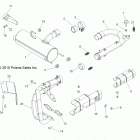 R11XH76AW/AZ/XY76AA RZR 4/EPS RGE Двигатель, выхлопная система