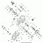 R11XH76AW/AZ/XY76AA RZR 4/EPS RGE Drive train, main gearcase internals 1