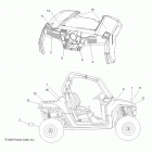 R09VH76 RZR 800 EFI ALL OPTIONS Кузов Наклейки