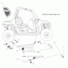 R09VH76 RZR 800 EFI ALL OPTIONS Тело, боковые сетки