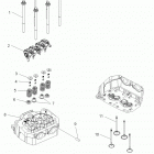 R09VH76 RZR 800 EFI ALL OPTIONS Engine, cylinder head and valves