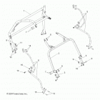 R09VH76 RZR 800 EFI ALL OPTIONS Шасси, каркас кабины и боковые стержни