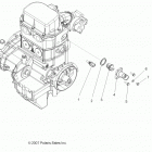 R09VH76 RZR 800 EFI ALL OPTIONS Engine, thermostat