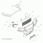 R08VH76AD/AG RZR 800 EFI Bumper, front support and headlights