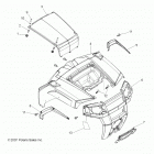 R08VH76AD/AG RZR 800 EFI Hood  /  body work, front (built 8  /  13  /  07 and bef...