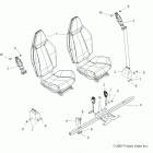 R08VH76AD/AG RZR 800 EFI Seat, mounting and belts