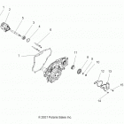 R08VH76AD/AG RZR 800 EFI Engine, oil pump and water pump