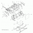 R08VH76AD/AG RZR 800 EFI Fenders and rack, rear (built 8  /  13  /  07 and before...