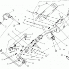 500-2A Запчасти рамы. F14-Выхлопная система