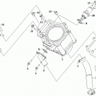 X6 EFI Запчасти двигателя. E10 CYLINDER BODY
