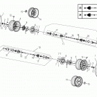 X6 EFI Запчасти рамы. F14  FRONT WHEEL ASSY