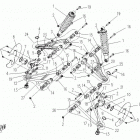 X6 EFI Запчасти рамы. F19 FRONT SUSPENSION