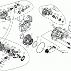 X6 EFI Запчасти рамы. F32-1  FRONT AXLE
