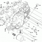 X6 ELKA&PROLIGHT Запчасти двигателя. E02  LEFT CRANKCASE