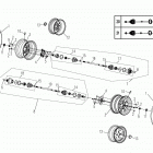 X6 ELKA&PROLIGHT Запчасти рамы. F15 REAR WHEEL ASSY