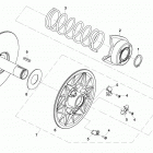 X8 EFI/EPS Запчасти двигателя. E19 DRIVEN PULLEY(REAR)