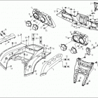 X8 EFI/EPS Запчасти рамы. F04-3  I / REAR PLASTICS