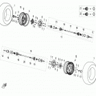 X8 EFI/EPS Запчасти рамы. F07 FRONT WHEEL (2014)