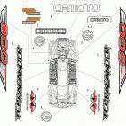 X8 EFI/EPS Запчасти рамы. F19-2(2013)
