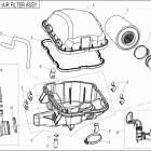 X8 EFI/EPS Запчасти рамы. F41-2  AIR FILTER ASSY
