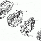 Z6 EFI Запчасти двигателя. E01 CRANKCASE ASSY