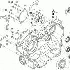 Z6 EFI Запчасти двигателя. E03  RIGHT CRANKCASE