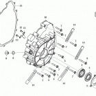Z6 EFI Запчасти двигателя. E05 CRANKCASE COVER (LEFT)