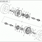 Z6 EFI Запчасти рамы. F13 REAR WHEEL