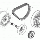 Z8 EFI/EPS Запчасти двигателя. E17 CVT / CLUTCH AND CVT ASSY